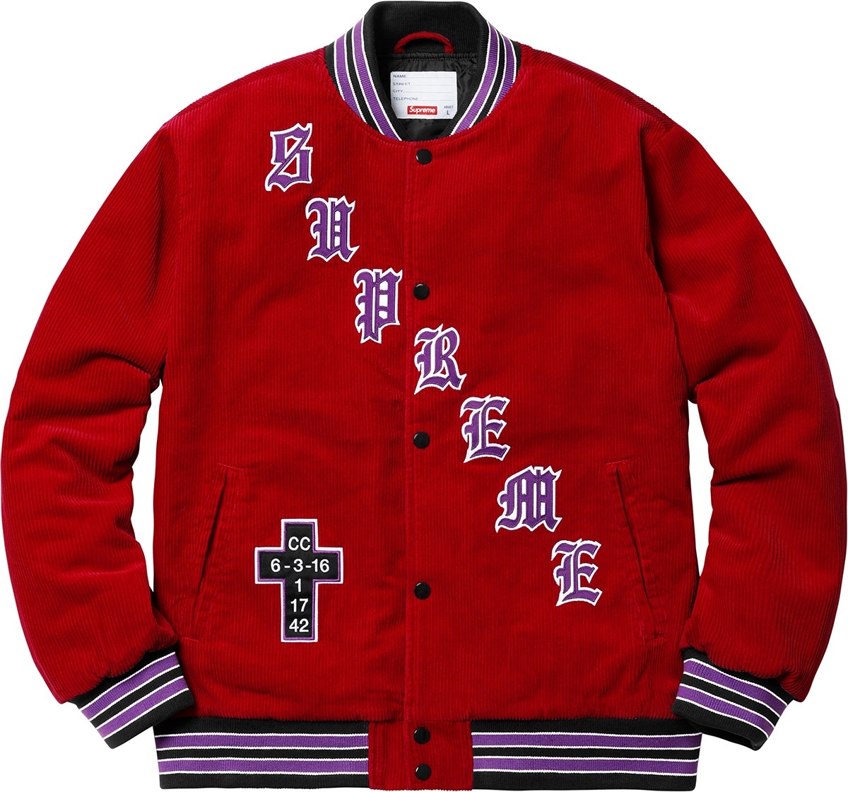 Old English Corduroy Varsity Jacket view 20